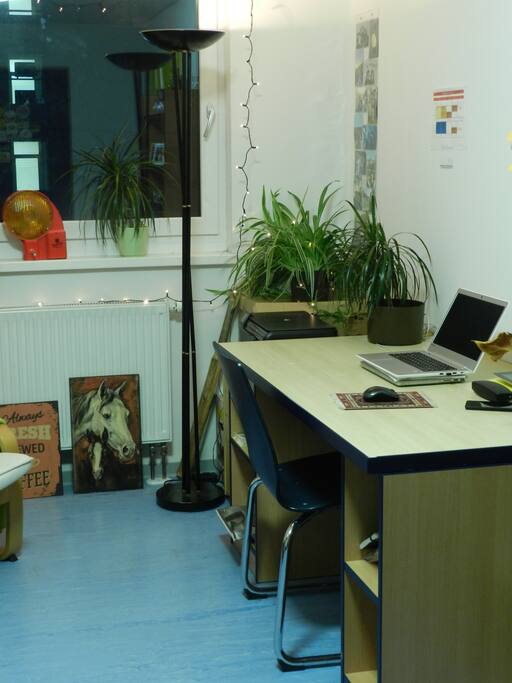 Desk by the window