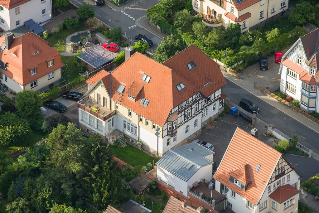 Mein Haus aus der Luft gesehen...