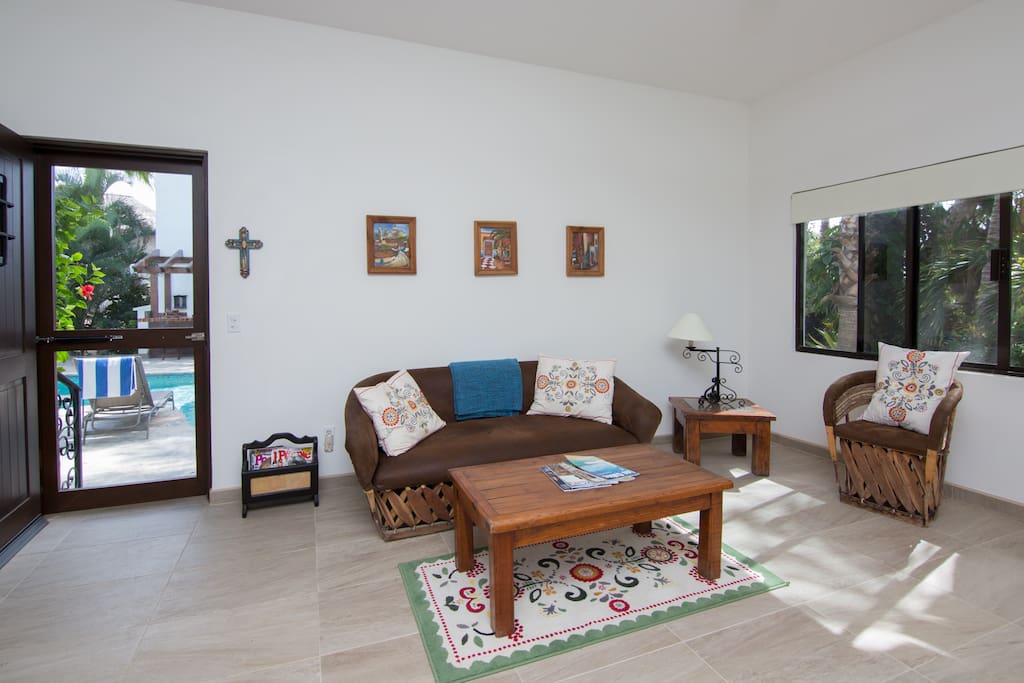 Pool casita living room
