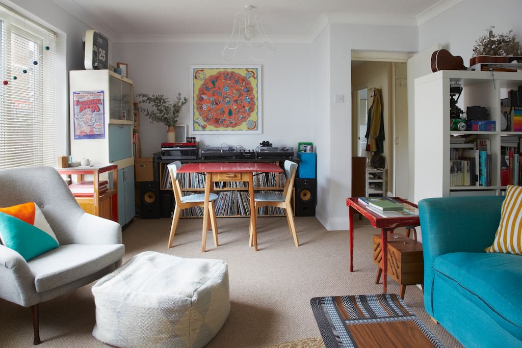 Dinning area and record collection