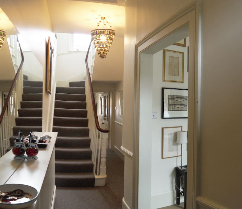 the main hall & way in