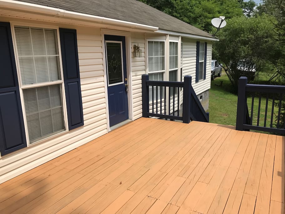 Newly redone deck