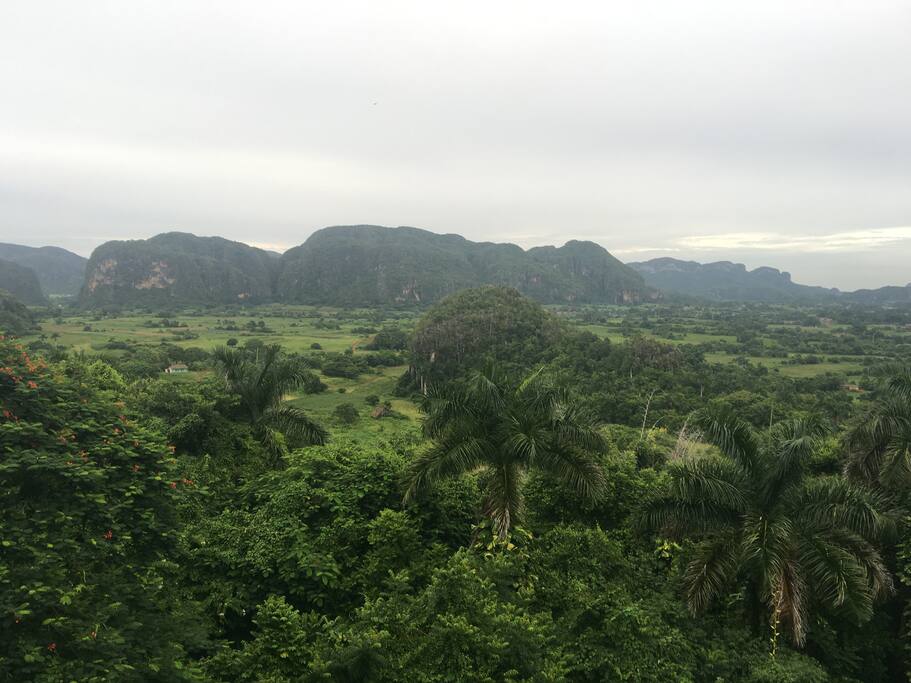 Vista del valle de Viñales