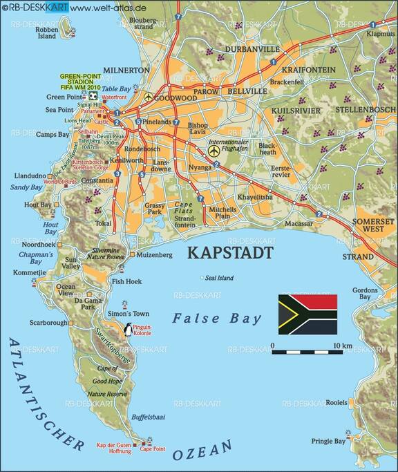 Cape Town & surrounding areas