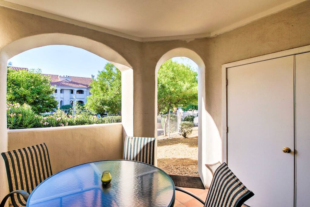 Beat the Arizona heat from the private shaded patio.