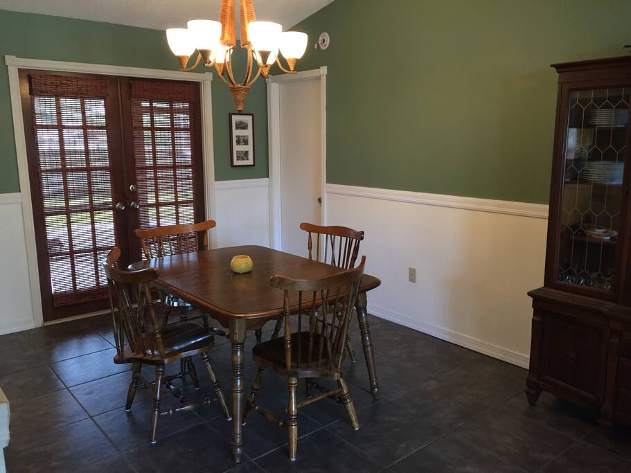 Dining room. Tables expands to seat 8.