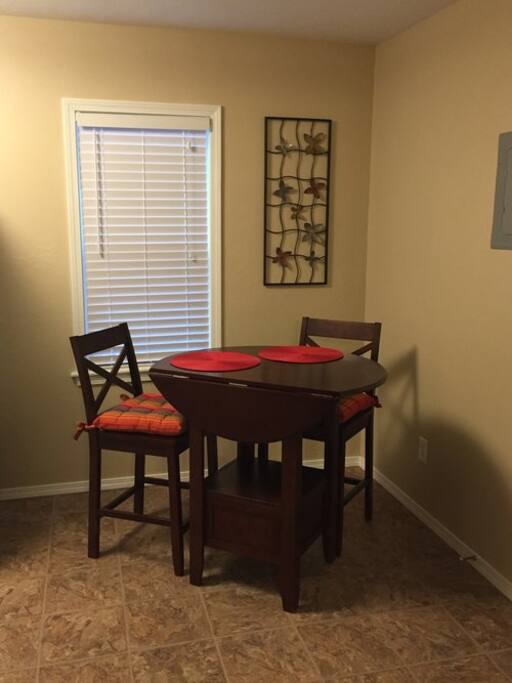 Eat-in kitchen.
