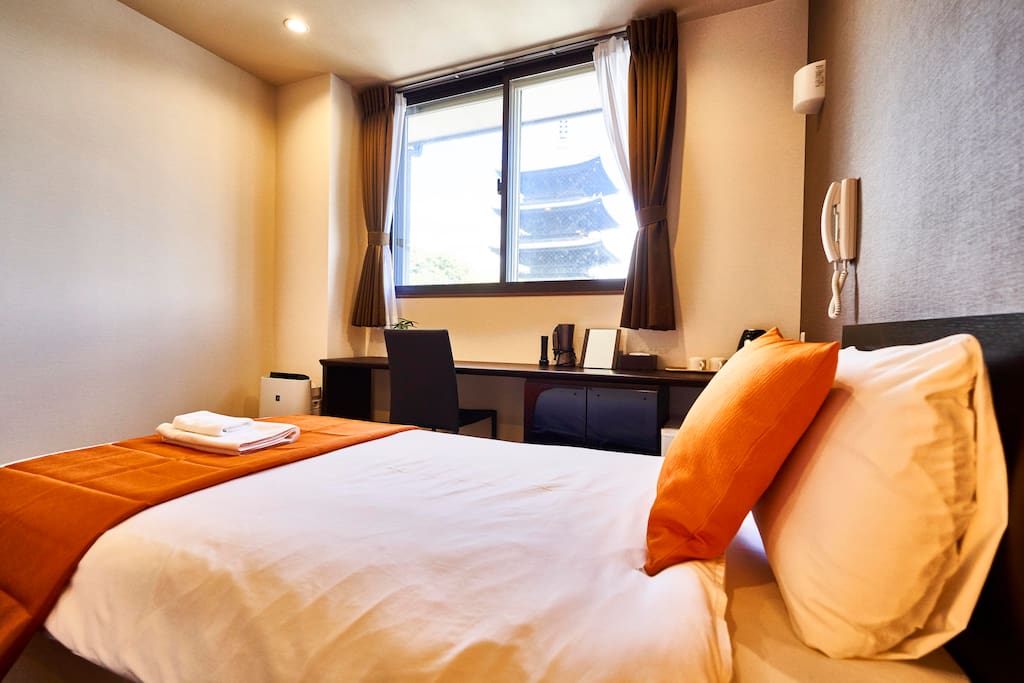 Western bedroom with comfortable beds.