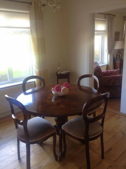 Relax or eat in our bright tranquil drawing room.