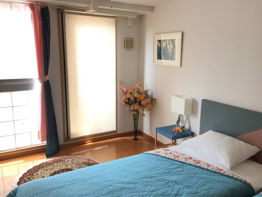 The room with a comfortable atmosphere