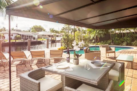 Popular Airbnb listing: The Sun House – The Waterfront Oasis in Wilton Manors
