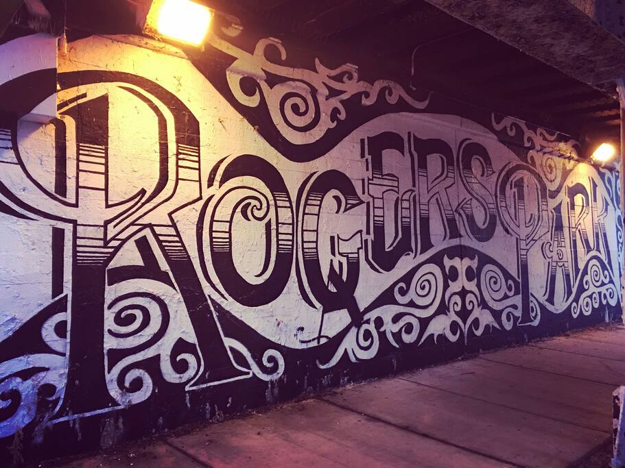Rogers park mural outside our apartment