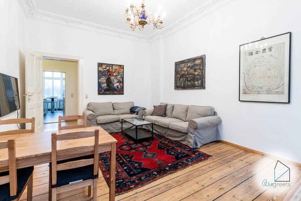 At the sofas, you can relax in the evening after a long day in the city.