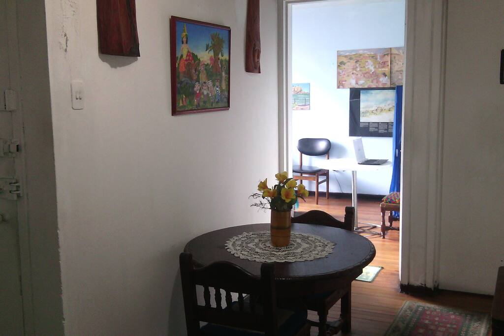 Llegando a la habitación.