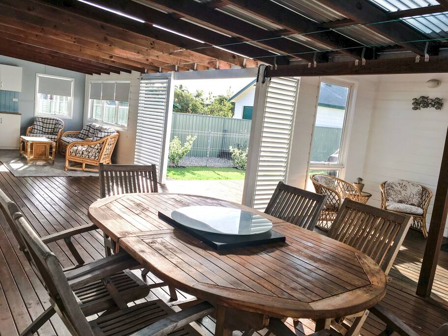 Undercover back deck