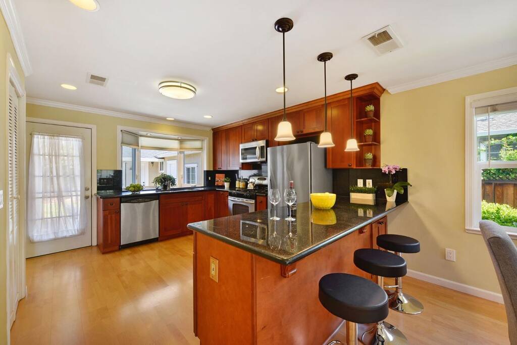 Remodeled kitchen and Bar Counter