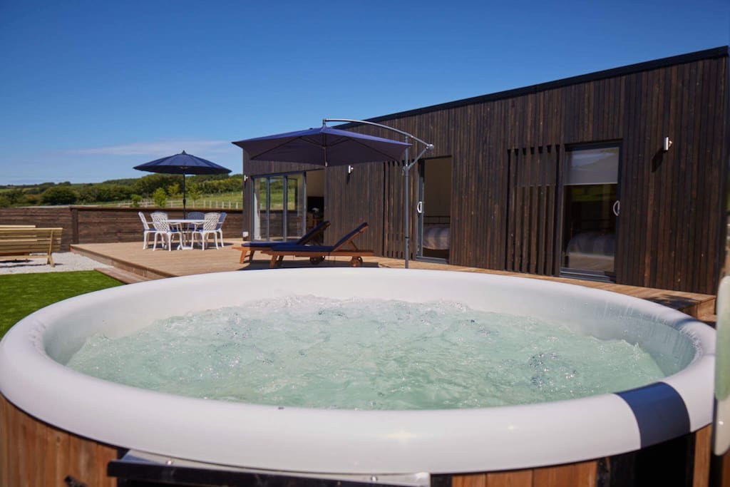 Hot tub and decking