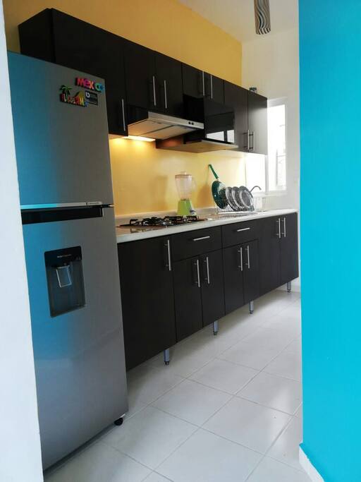 Cocina totalmente equipada con utensilios