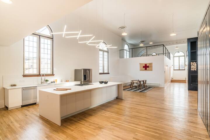 Modern Luxury in Converted Church (w/ Tiny House!) gallery image 5