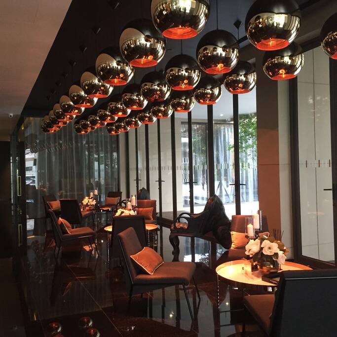 Stylist lobby with free Wifi access.