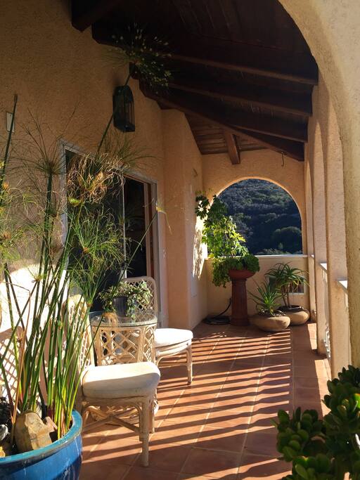 Veranda space.
