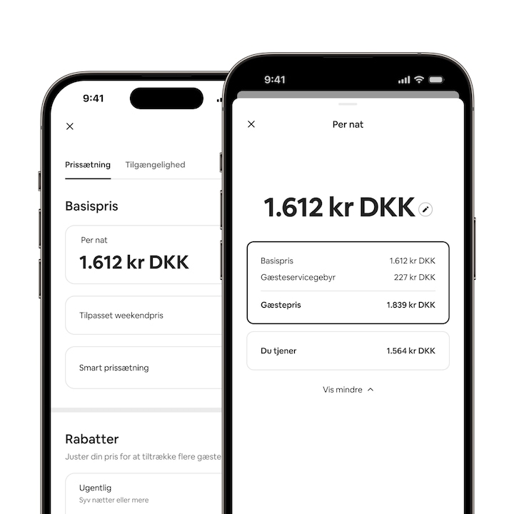 Airbnb-appen viser, hvordan alle prissætningsværktøjerne nu er samlet i kalenderen, så det er endnu nemmere at bruge dem.