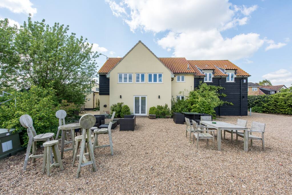 Outside Seating Area with view of fields beyond