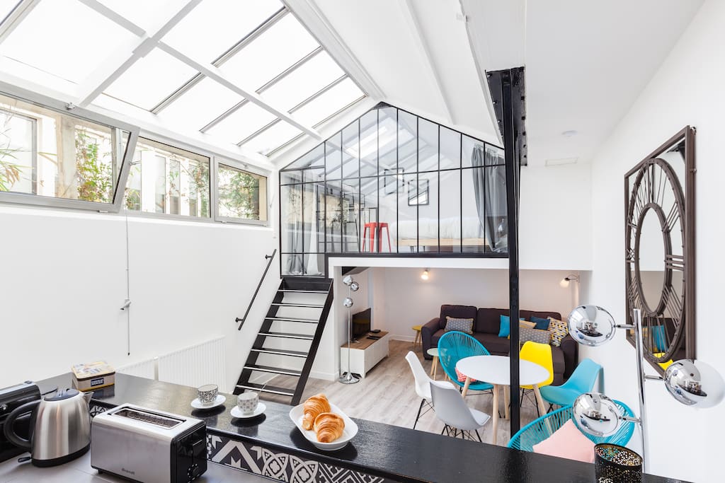 Atelier of artist at Marais district, Paris Center - 파리의 로프트에서 살아보기, Île-de-France, 프랑스