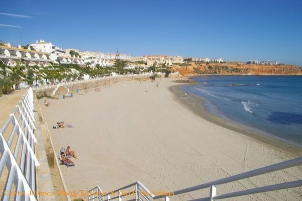Local sandy beach