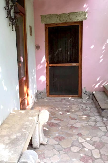 outside the bedroom