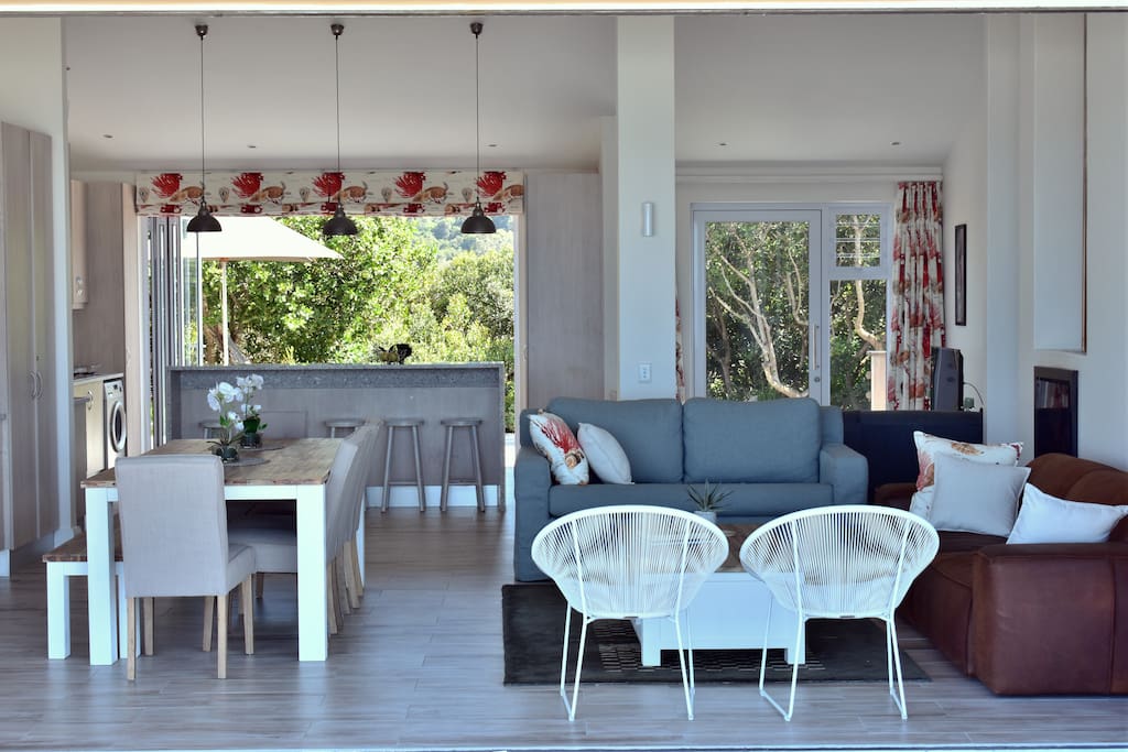 Open plan dining, living and kitchen