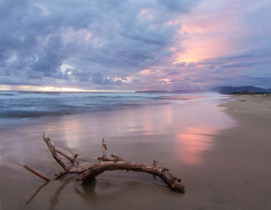 Atardecer en la playa