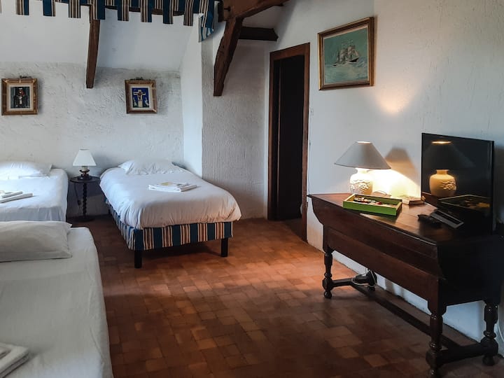 Triple bedroom on the second floor