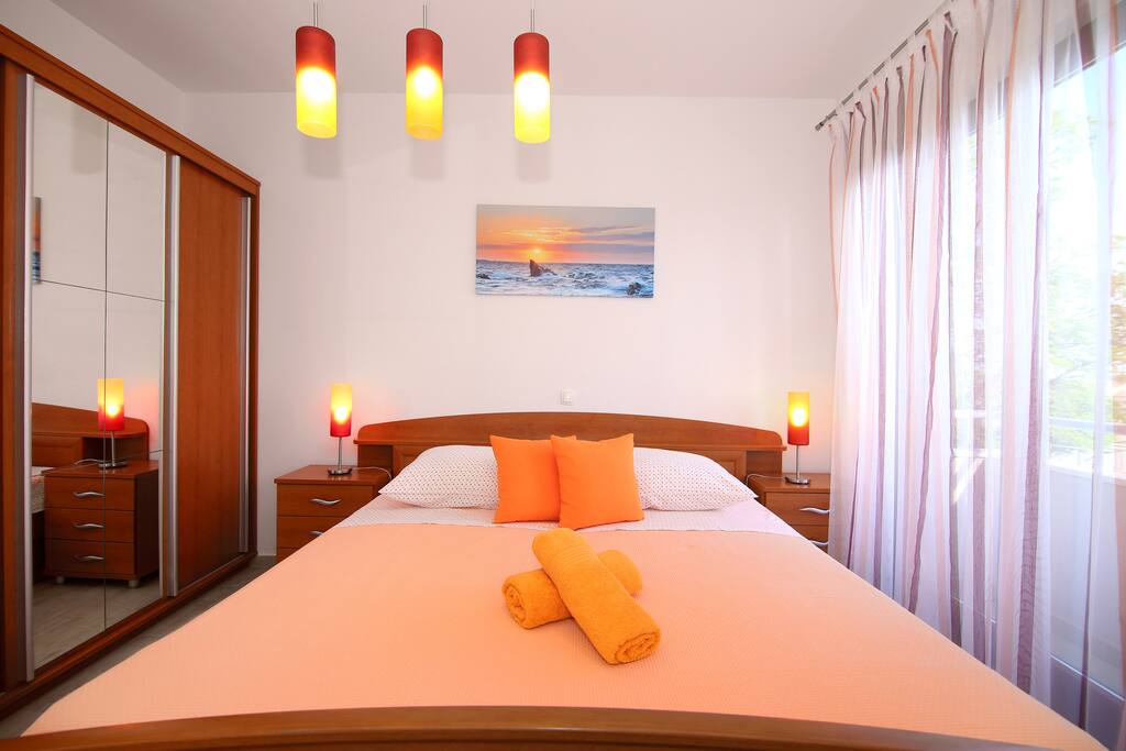 Bedroom with balcony