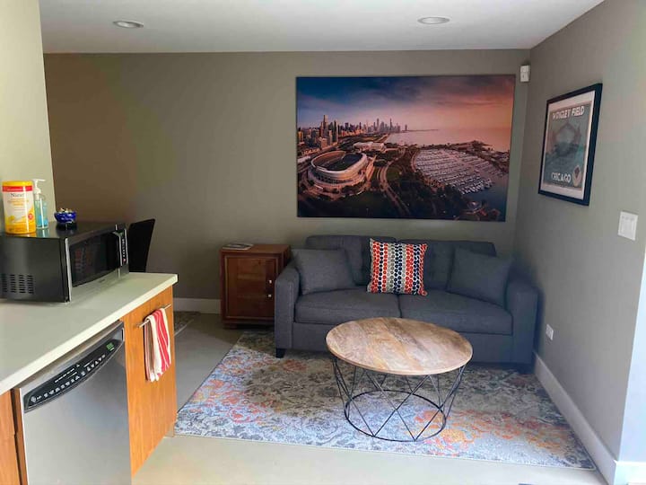 Divano letto nella zona soggiorno