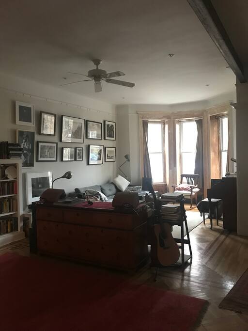 Main floor living room and parlor.