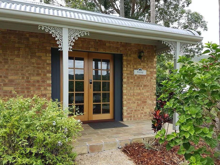 The outside of the cottage