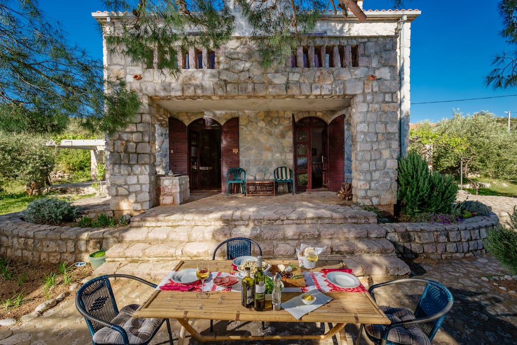 Outdoor dining area
