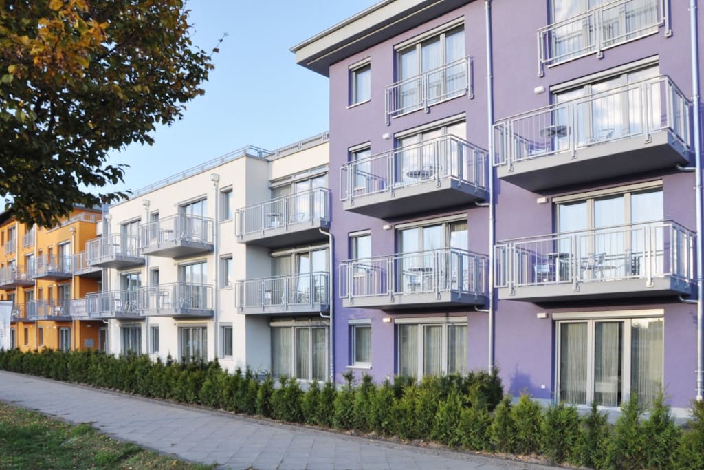 Apartment-Anlage von außen
