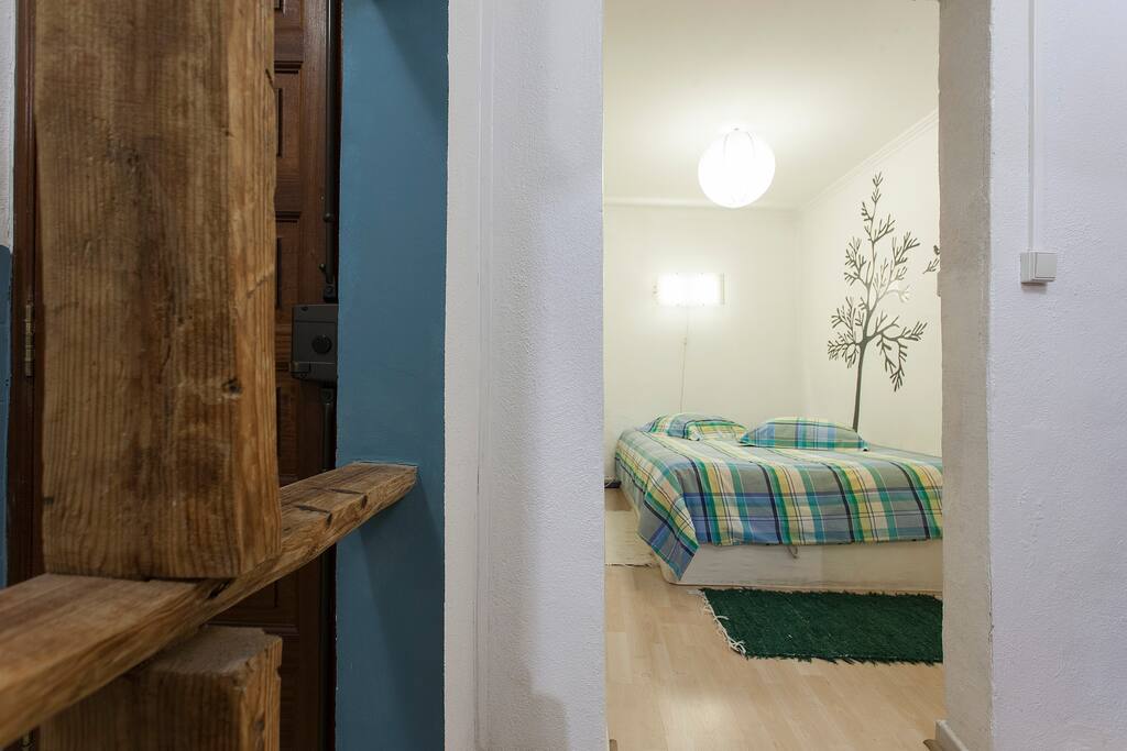 bedroom and "the wall"
