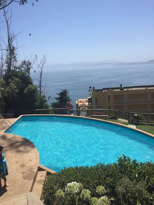 Piscina con gran vista