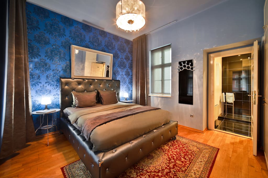 Bedroom with the view of Prague Castle and St. Nicholas Church