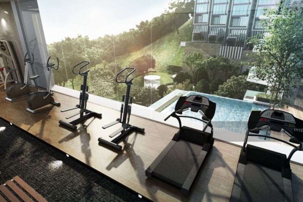 Great view from gym & infinity pools