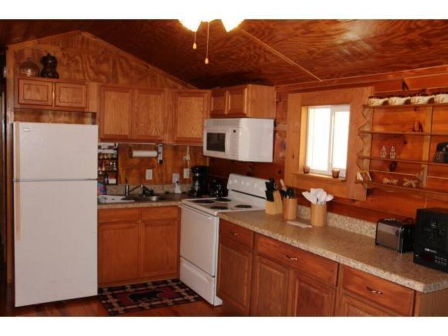 Nicely equipped kitchen