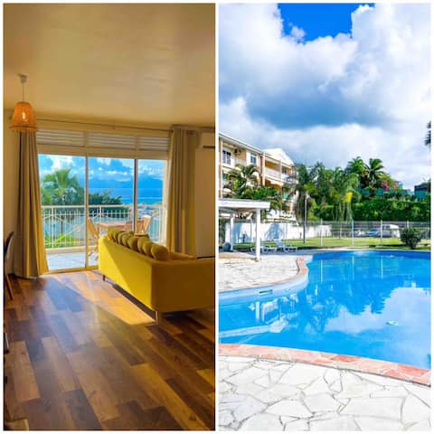 Manui Swimming Pool Condo with Sea & Moorea views