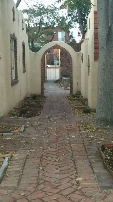 Looking from back of unit
