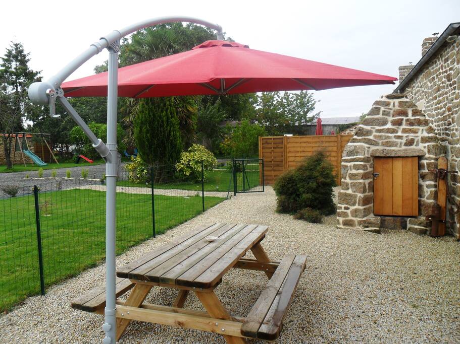 Terrasse privative du gite