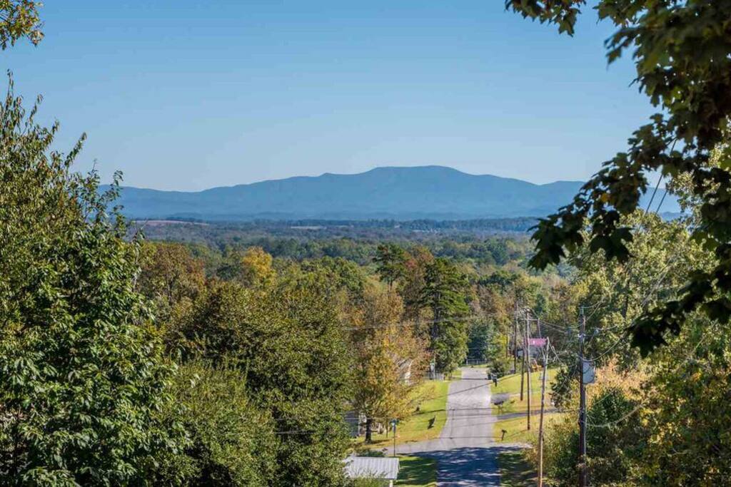 The mountain view from the front yard.