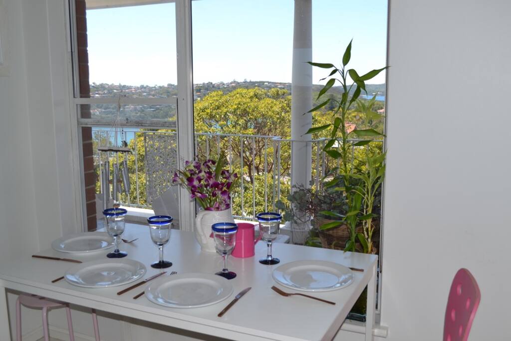 Dining room with sea views
