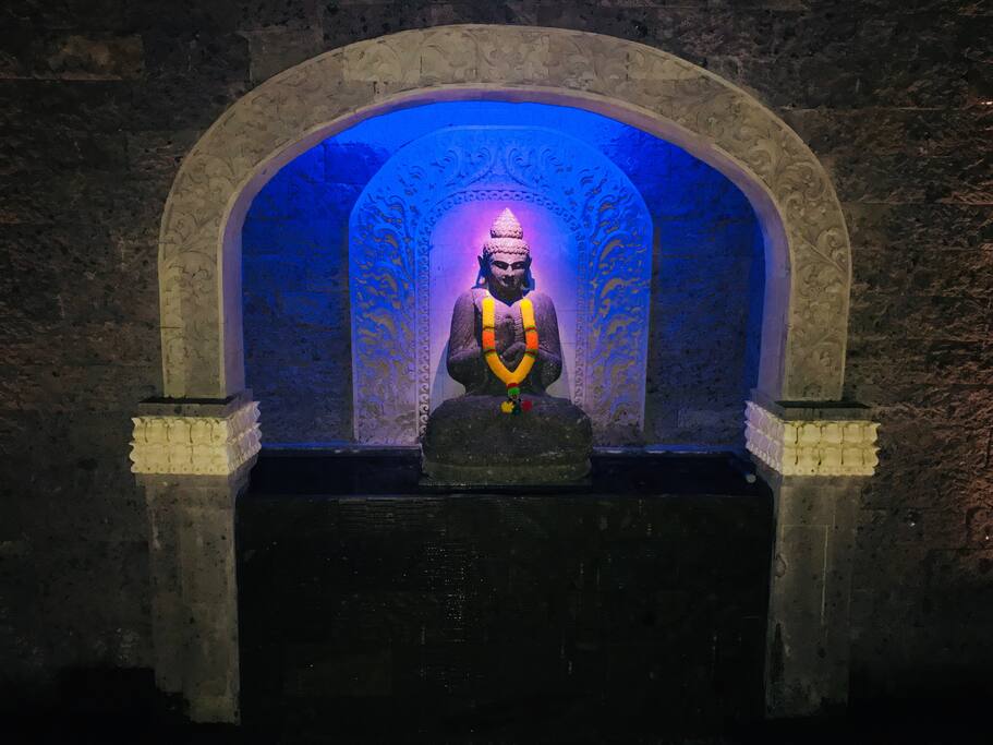Buddha statue appears to be floating